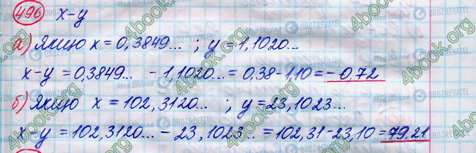 ГДЗ Алгебра 8 класс страница 496